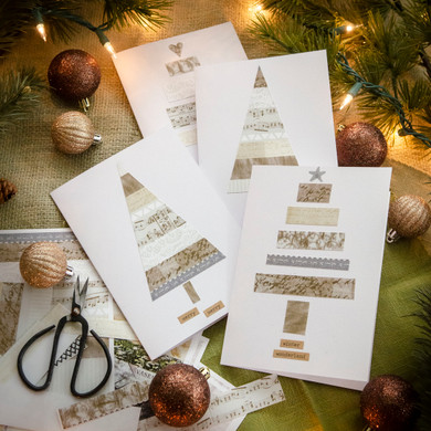 Festive, Homemade Greeting Cards in 10 Minutes or Less
