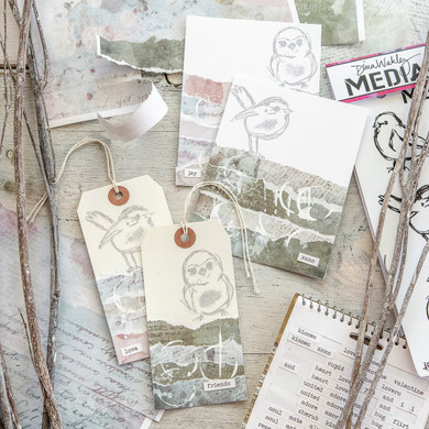 Torn Paper Tags and Cards Project