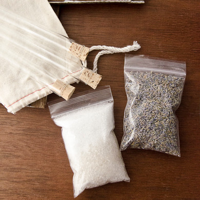 Lavender Bath Salts Vials DIY Kit