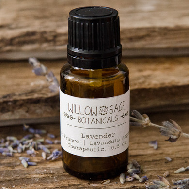 Lavender Essential Oil by Willow and Sage Botanicals, 0.5 oz.
