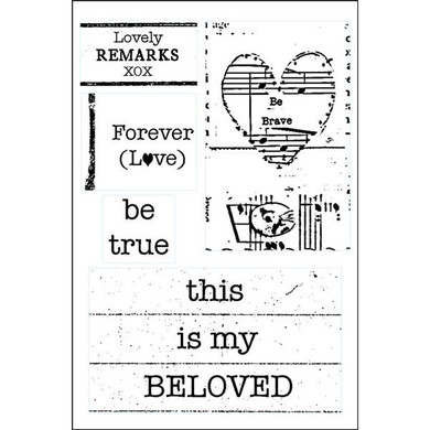 Love Lines Beloved Clearly Impressed Stamp Set by Kristen Robinson